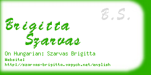 brigitta szarvas business card